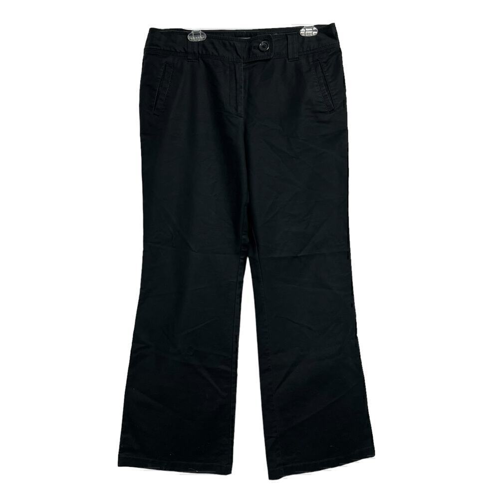 Ann Taylor Signature Fit Just Below the Waist Black Wide Leg Pants Size 12